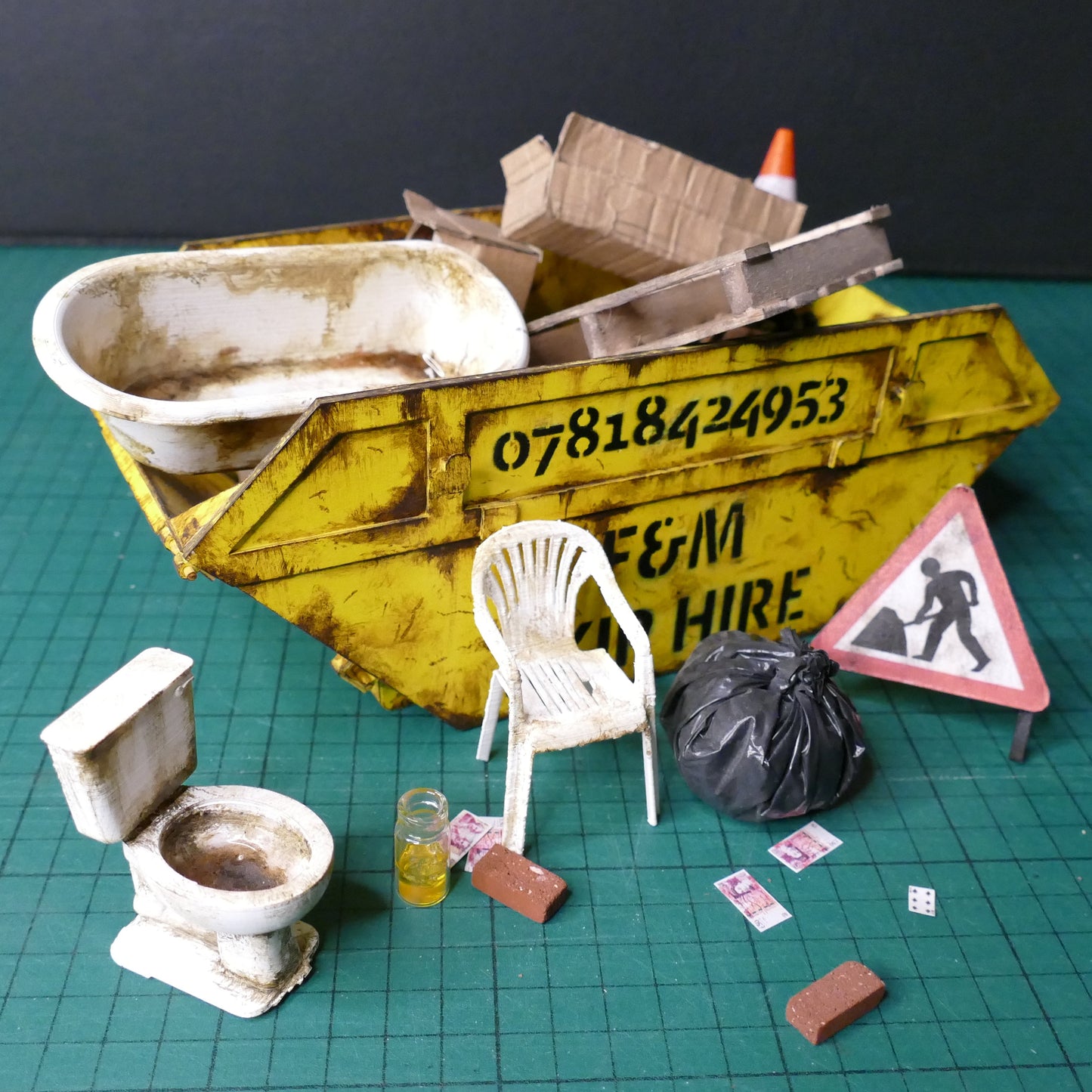 Miniature Abandoned Skip