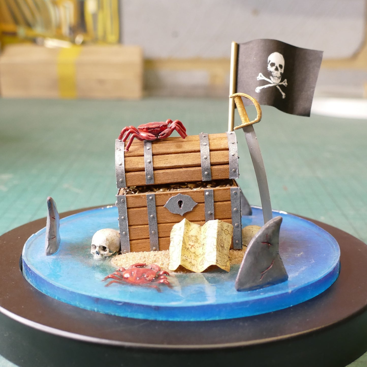 Miniature Pirate's Treasure Chest