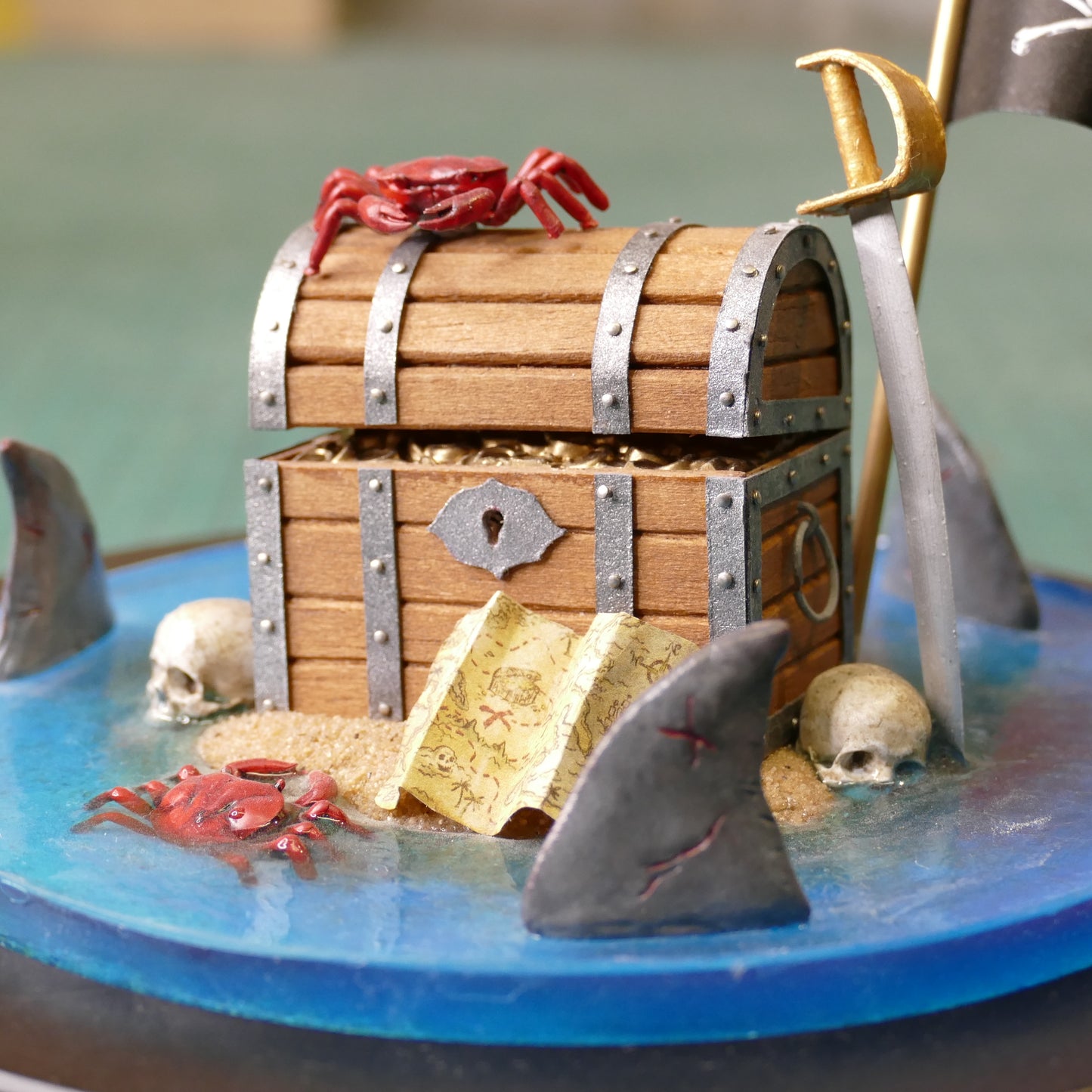 Miniature Pirate's Treasure Chest