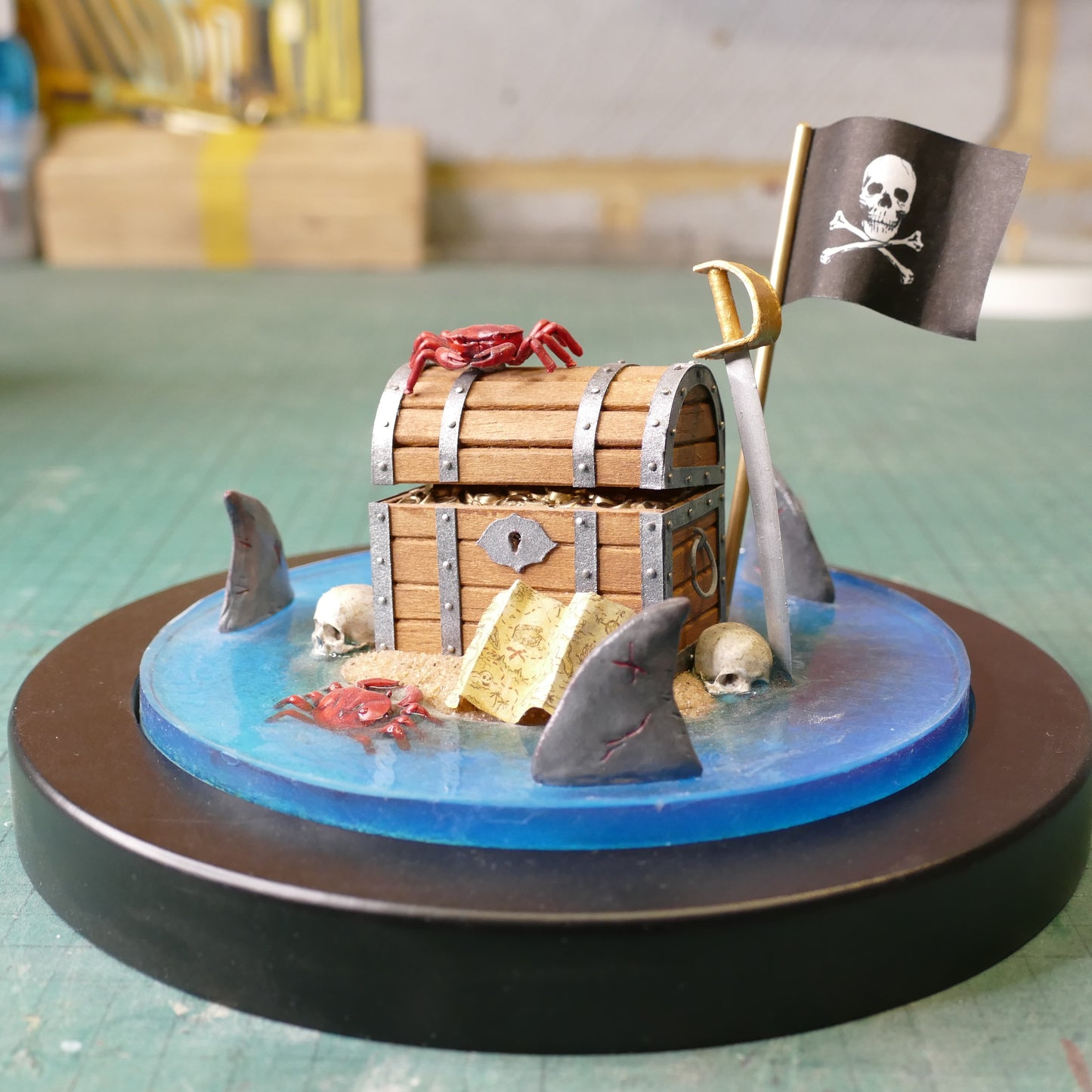 Miniature Pirate's Treasure Chest