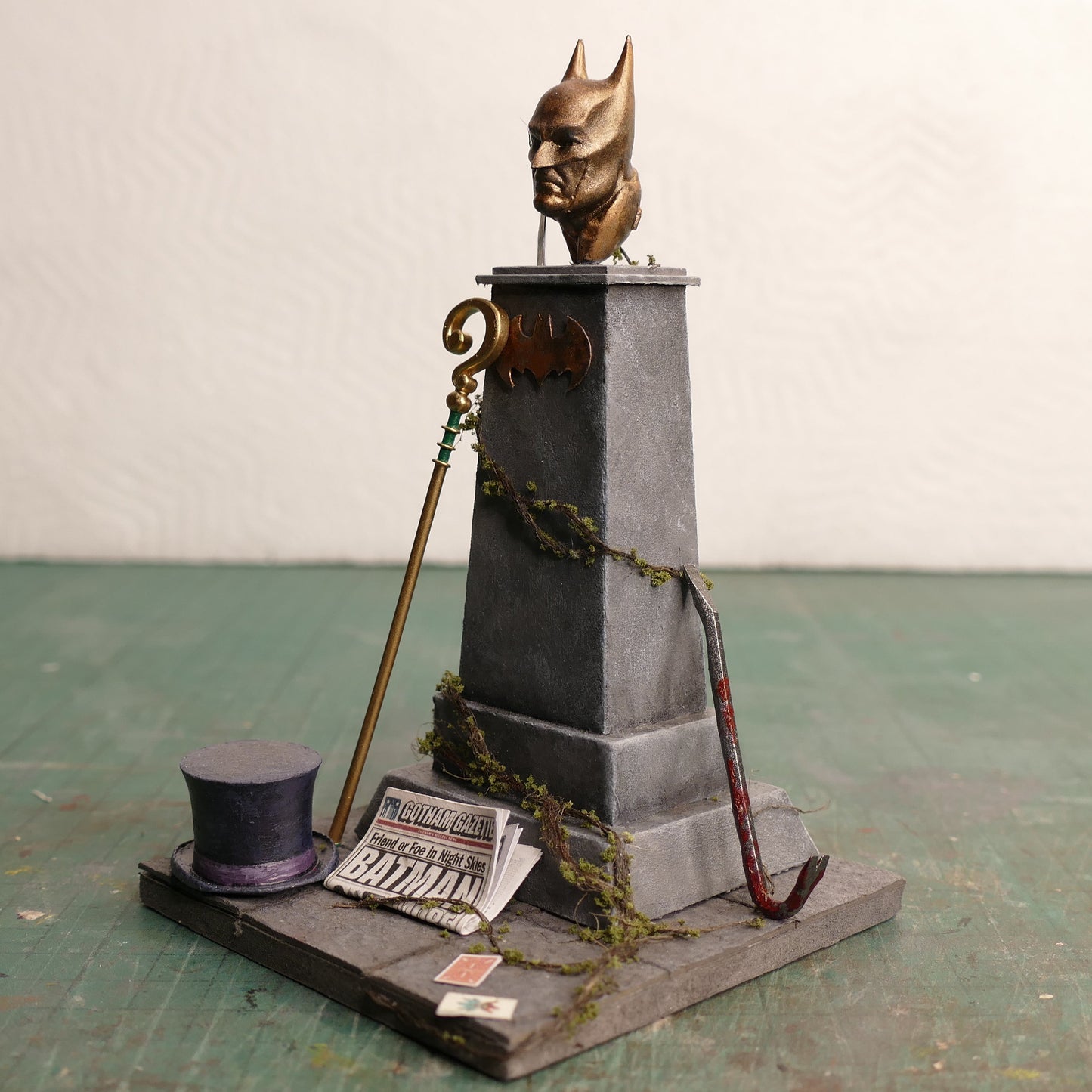 Miniature Batman Tribute Tombstone