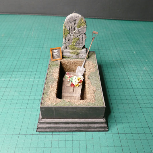 Miniature Graveyard Scene