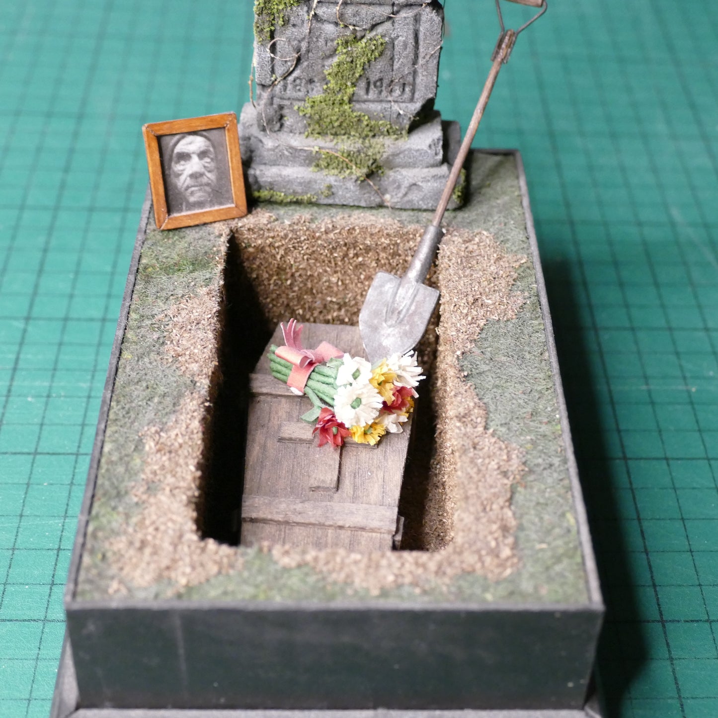 Miniature Graveyard Scene