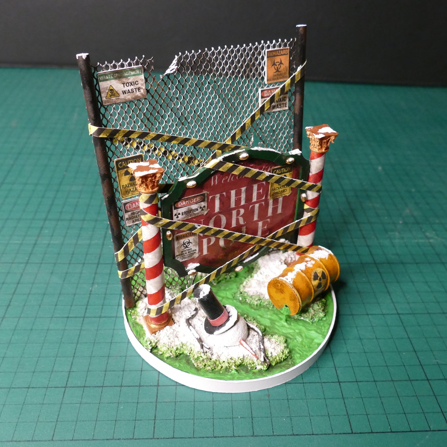 Miniature Radioactive North Pole Sign