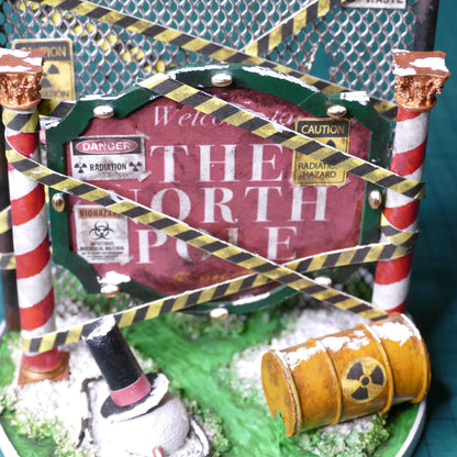 Miniature Radioactive North Pole Sign