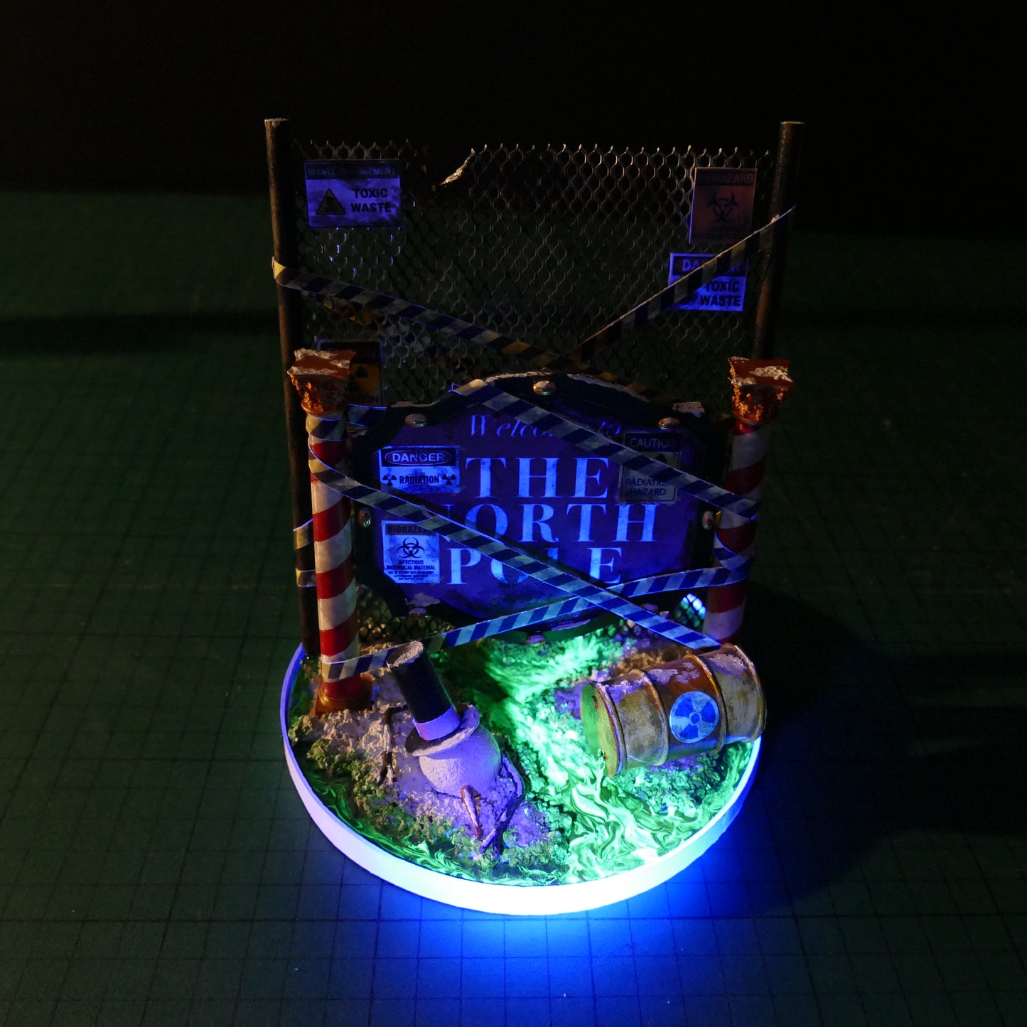 Miniature Radioactive North Pole Sign