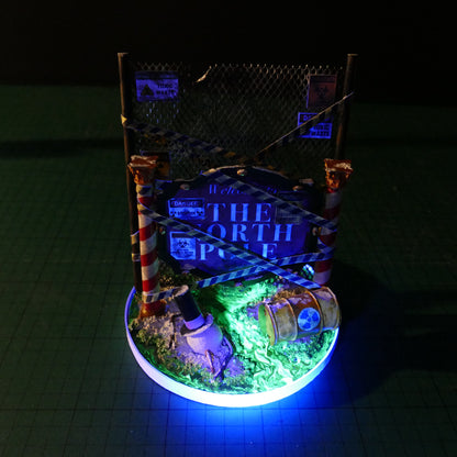 Miniature Radioactive North Pole Sign