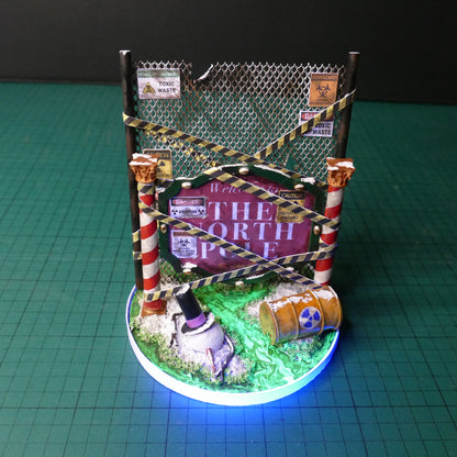 Miniature Radioactive North Pole Sign