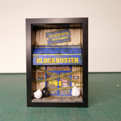 Miniature Abandoned Blockbuster Shopfront