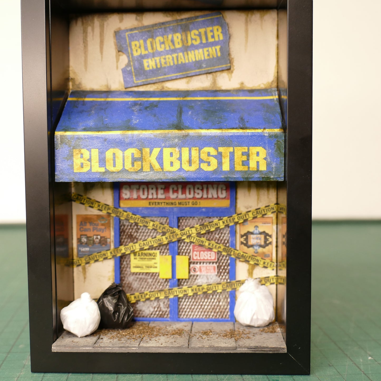 Miniature Abandoned Blockbuster Shopfront