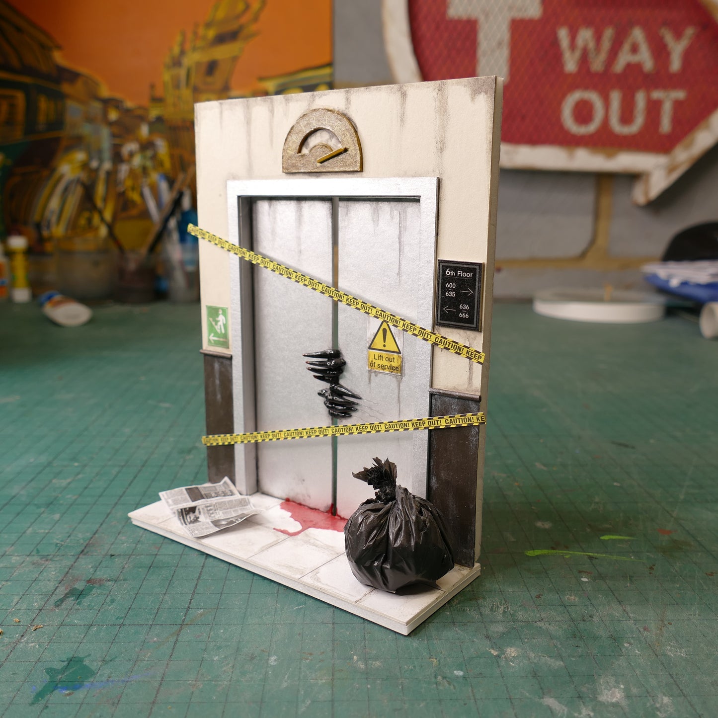 Miniature Haunted Elevator