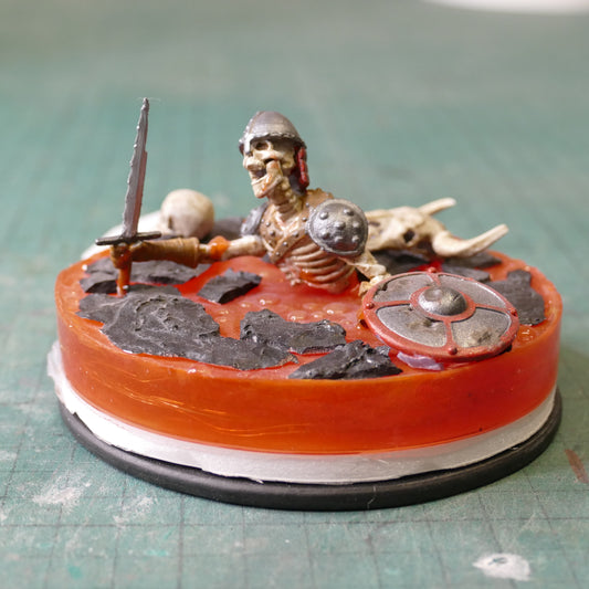 Miniature Lava Scene from Hell