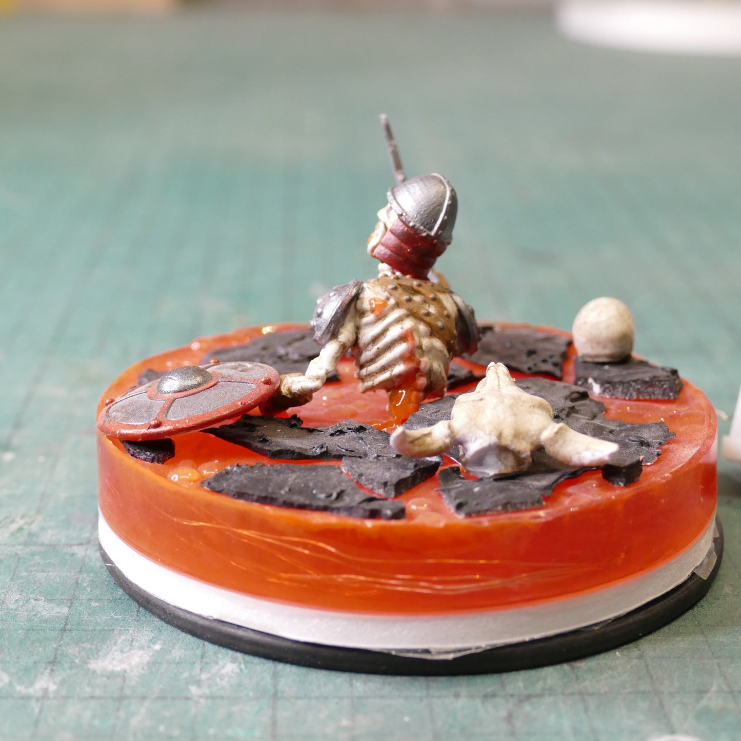 Miniature Lava Scene from Hell