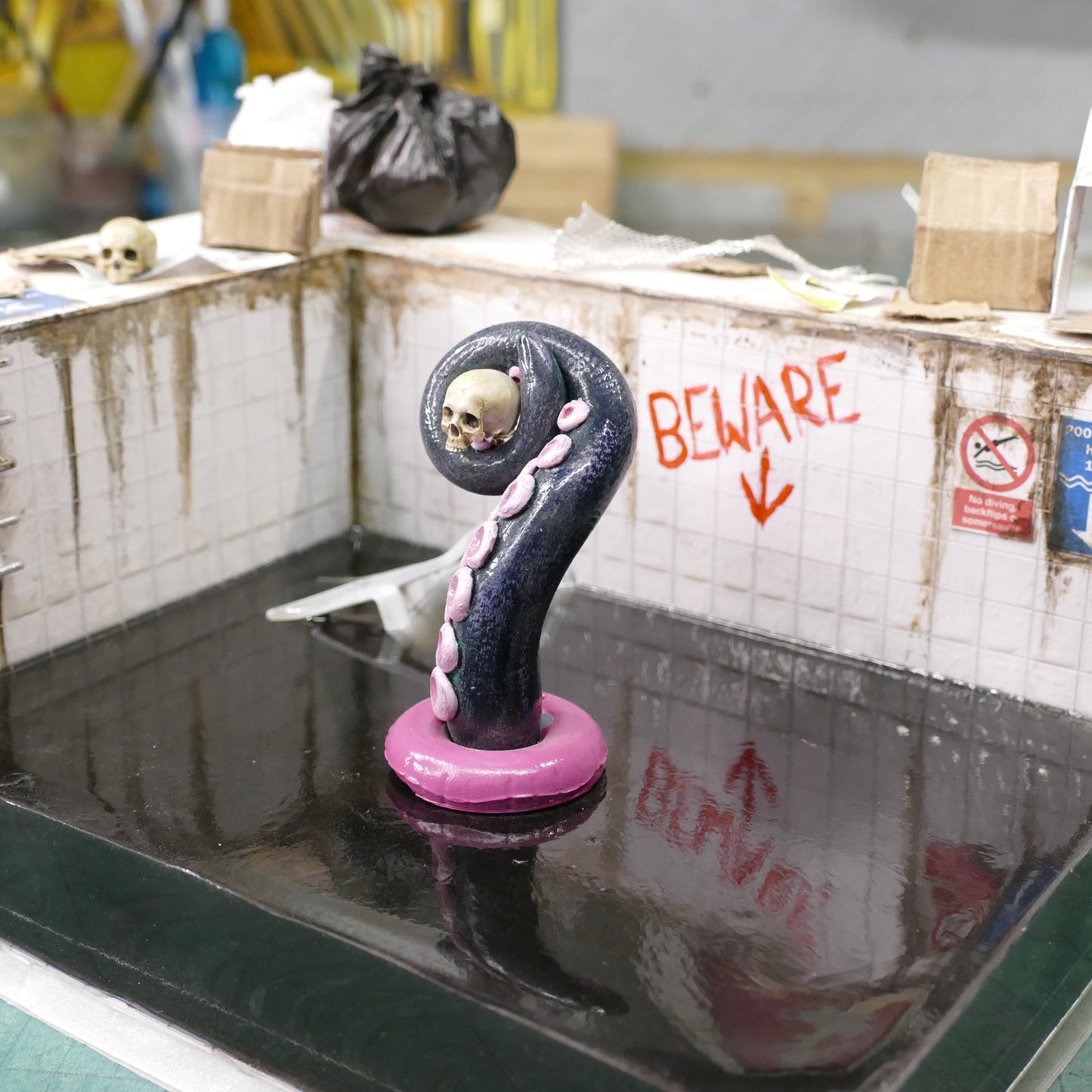 Miniature Abandoned Swimming Pool