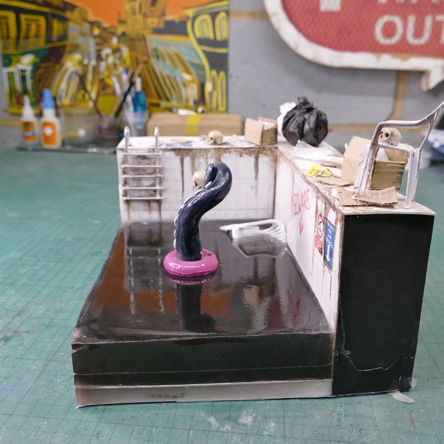 Miniature Abandoned Swimming Pool