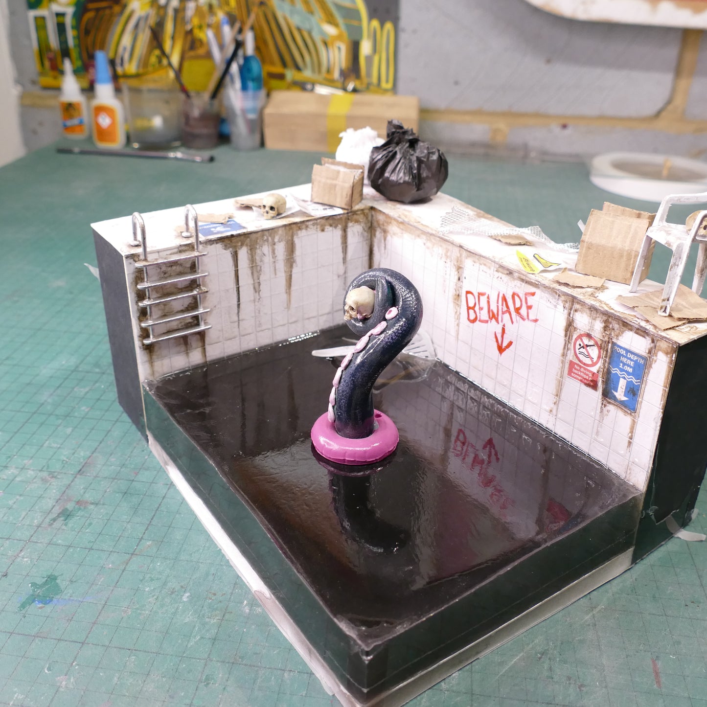 Miniature Abandoned Swimming Pool