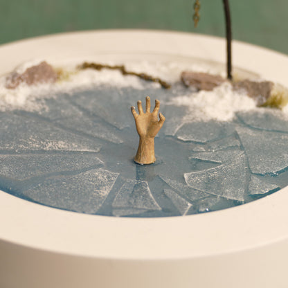 Miniature Frozen Lake Scene