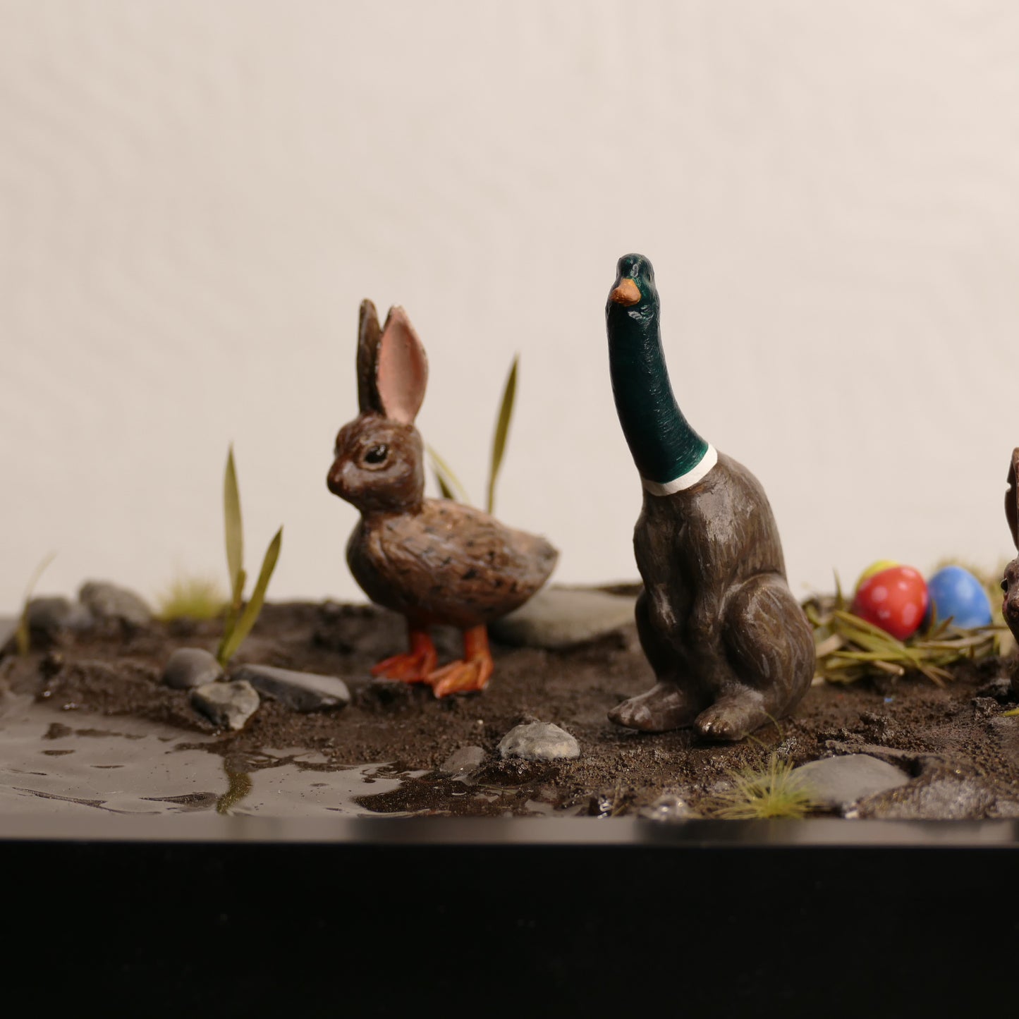 Miniature Creepy Easter Scene