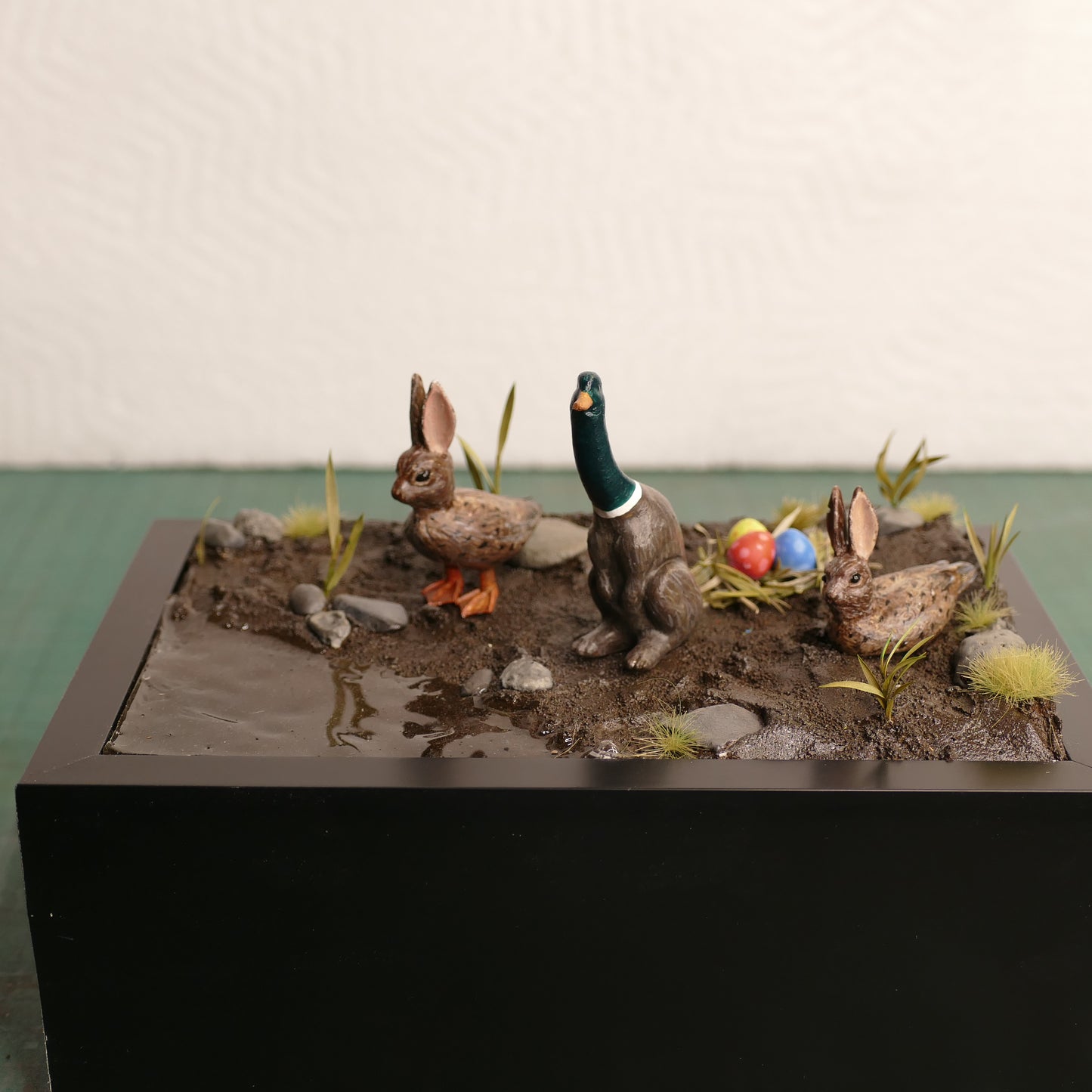 Miniature Creepy Easter Scene