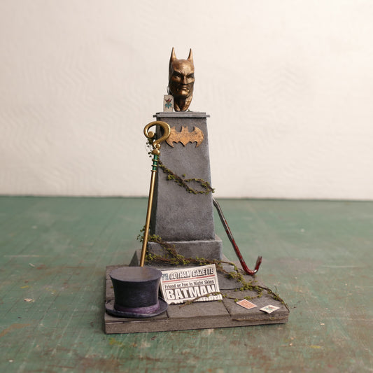 Miniature Batman Tribute Tombstone