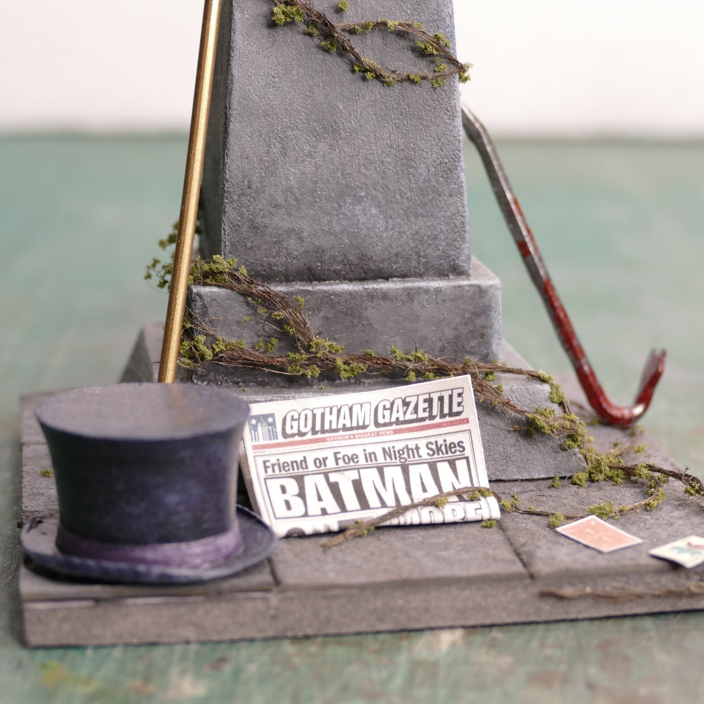 Miniature Batman Tribute Tombstone