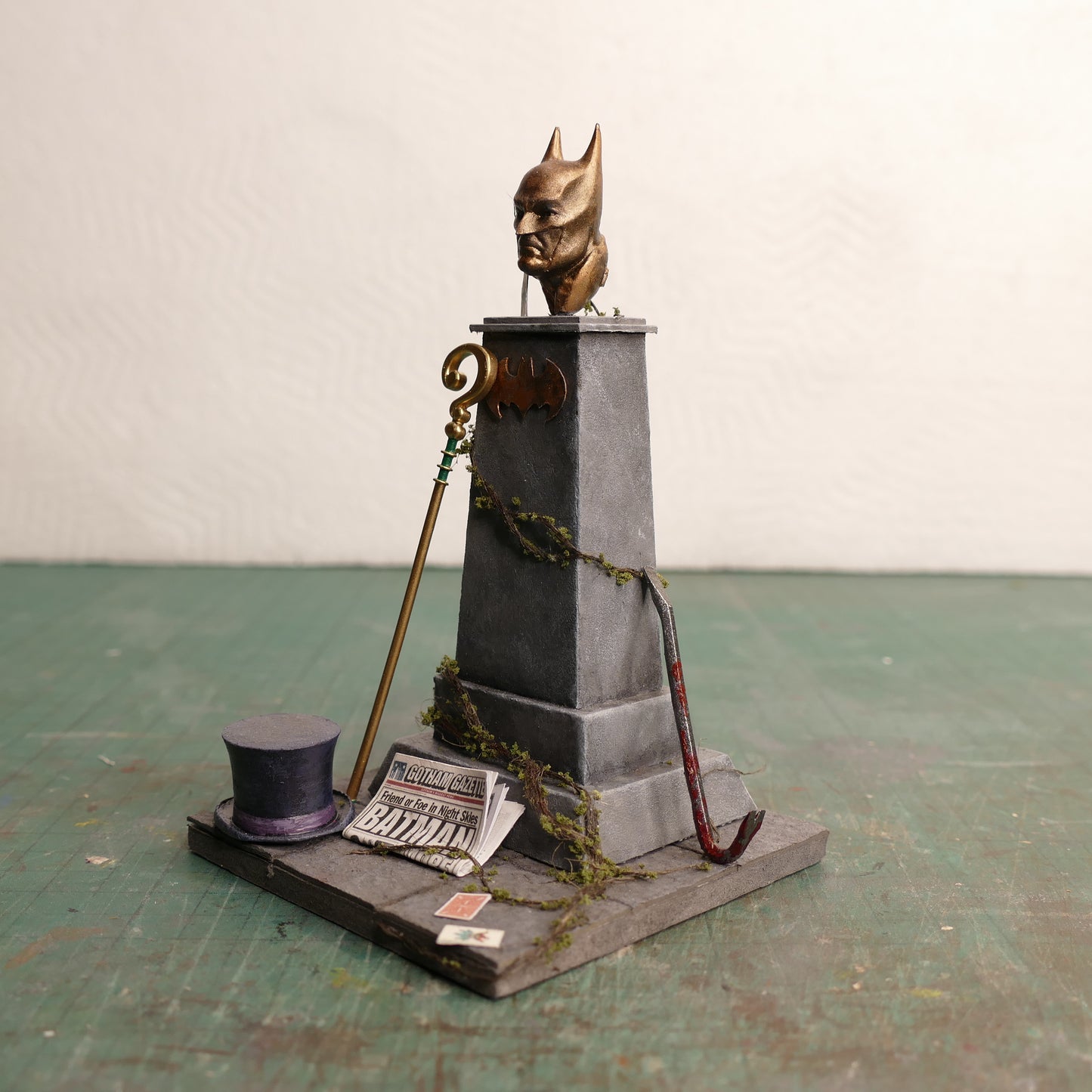 Miniature Batman Tribute Tombstone