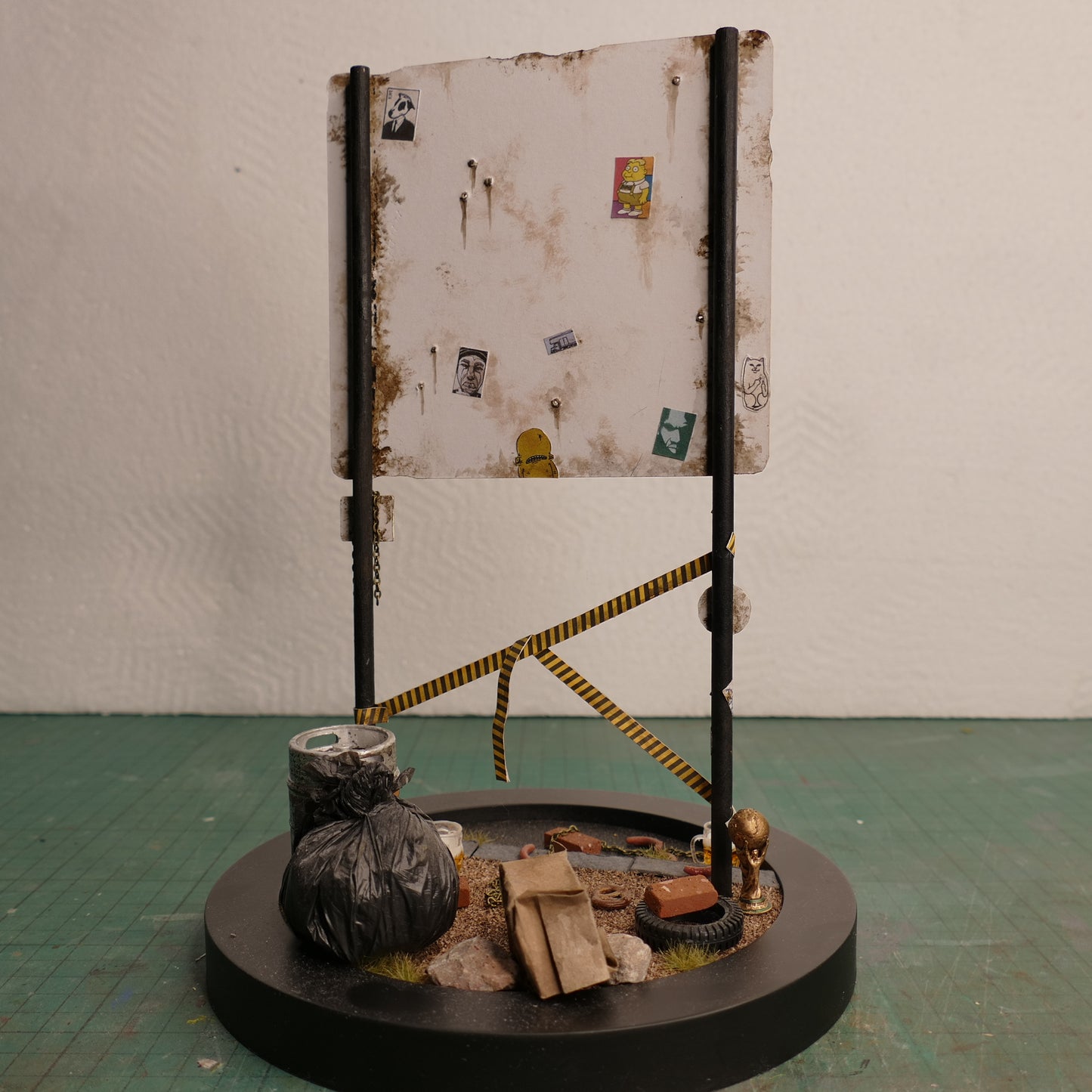 Miniature Abandoned Welcome to Germany Sign