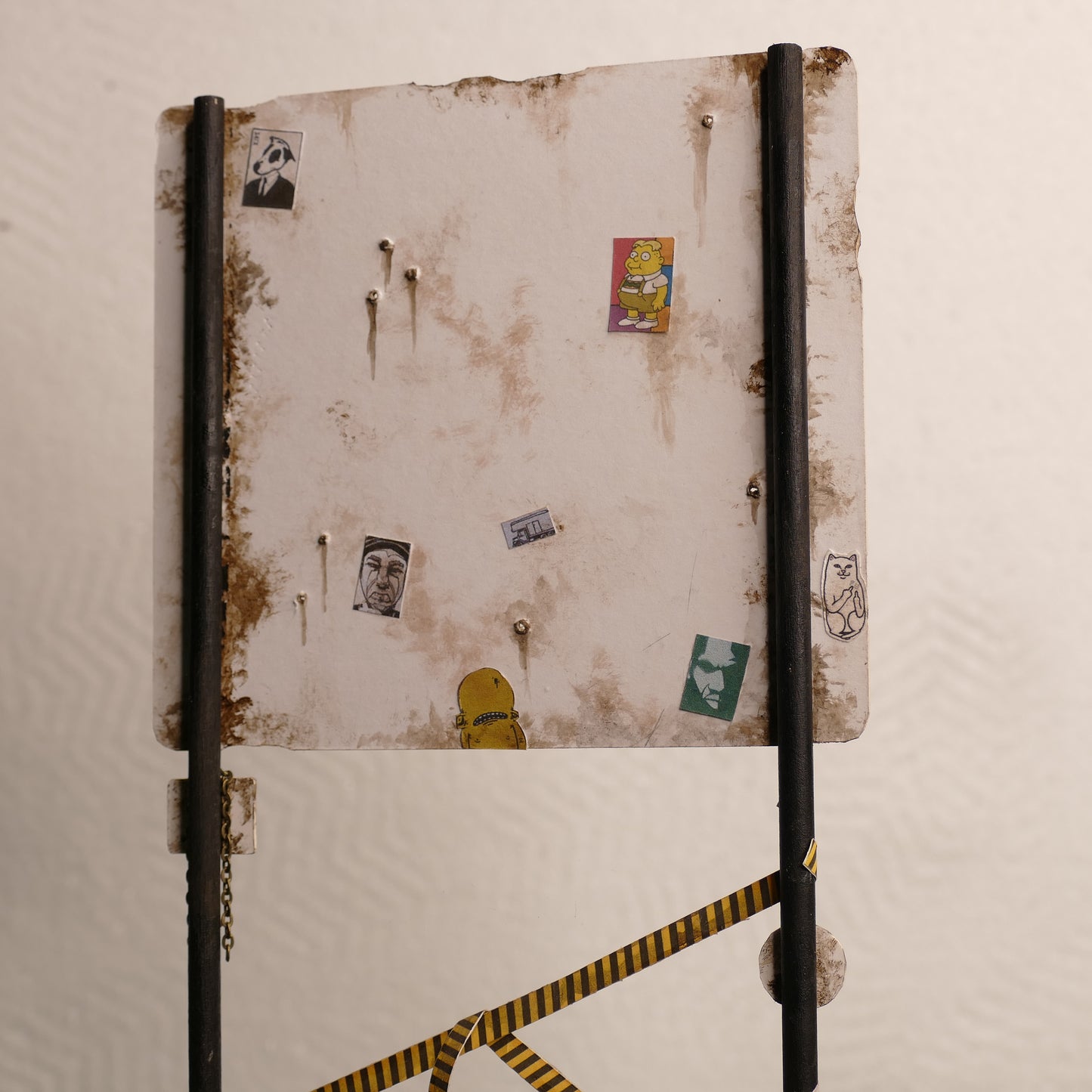 Miniature Abandoned Welcome to Germany Sign