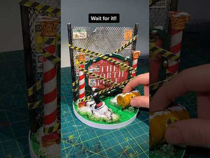 Miniature Radioactive North Pole Sign